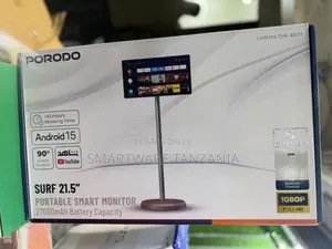 Porodo Surf 21.5" Portable Smart Monitor, 1080P Full HD, Android 15