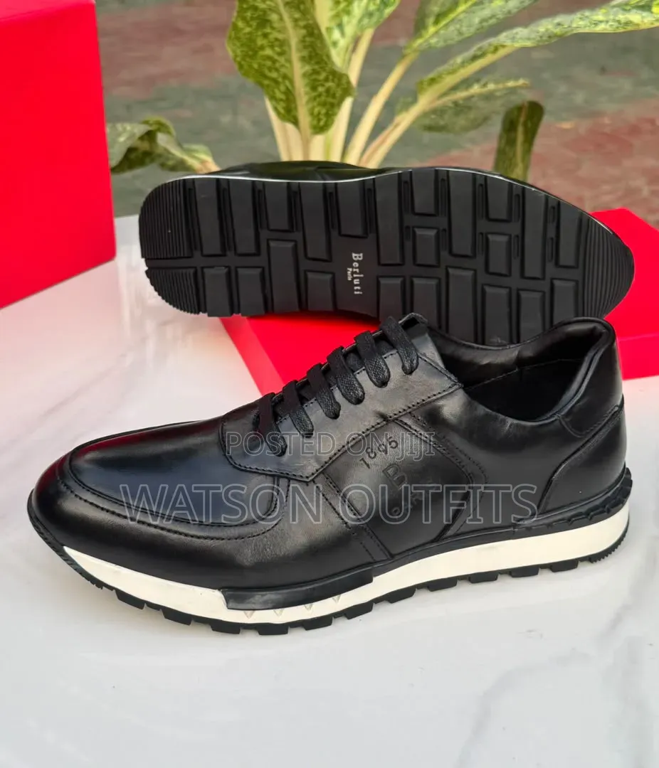 Men's Leather Sneakers Shoes in BEAUTIFUL Berluti Design