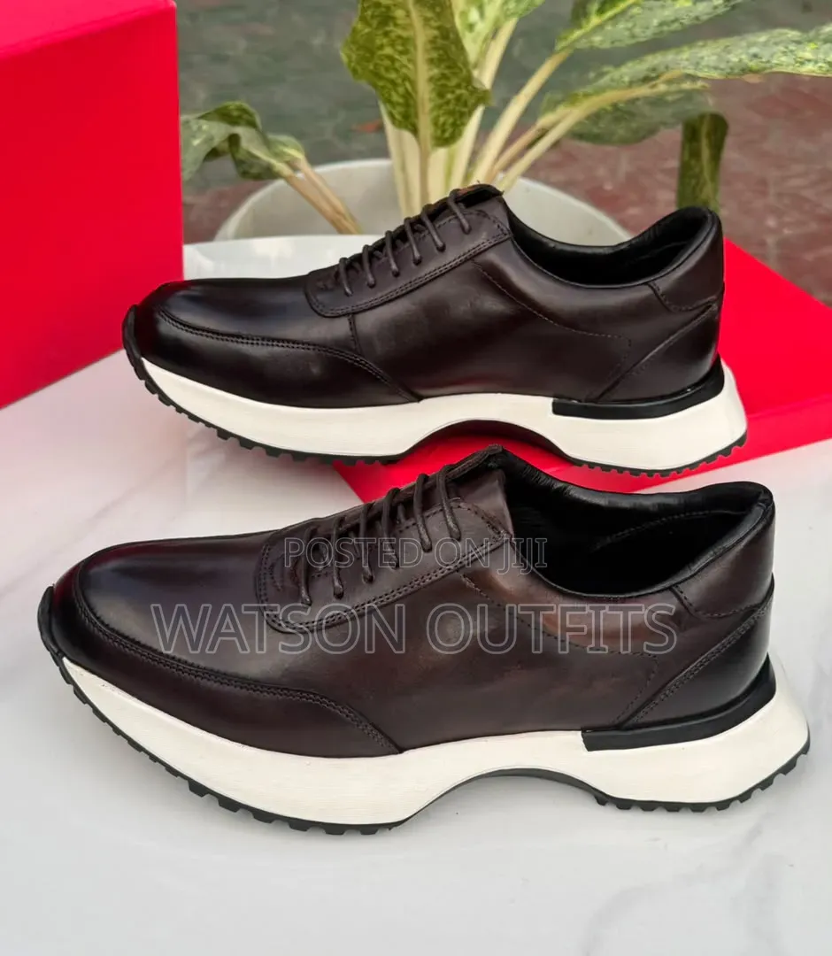 Men's Leather Sneakers Shoes in BEAUTIFUL Berluti Design