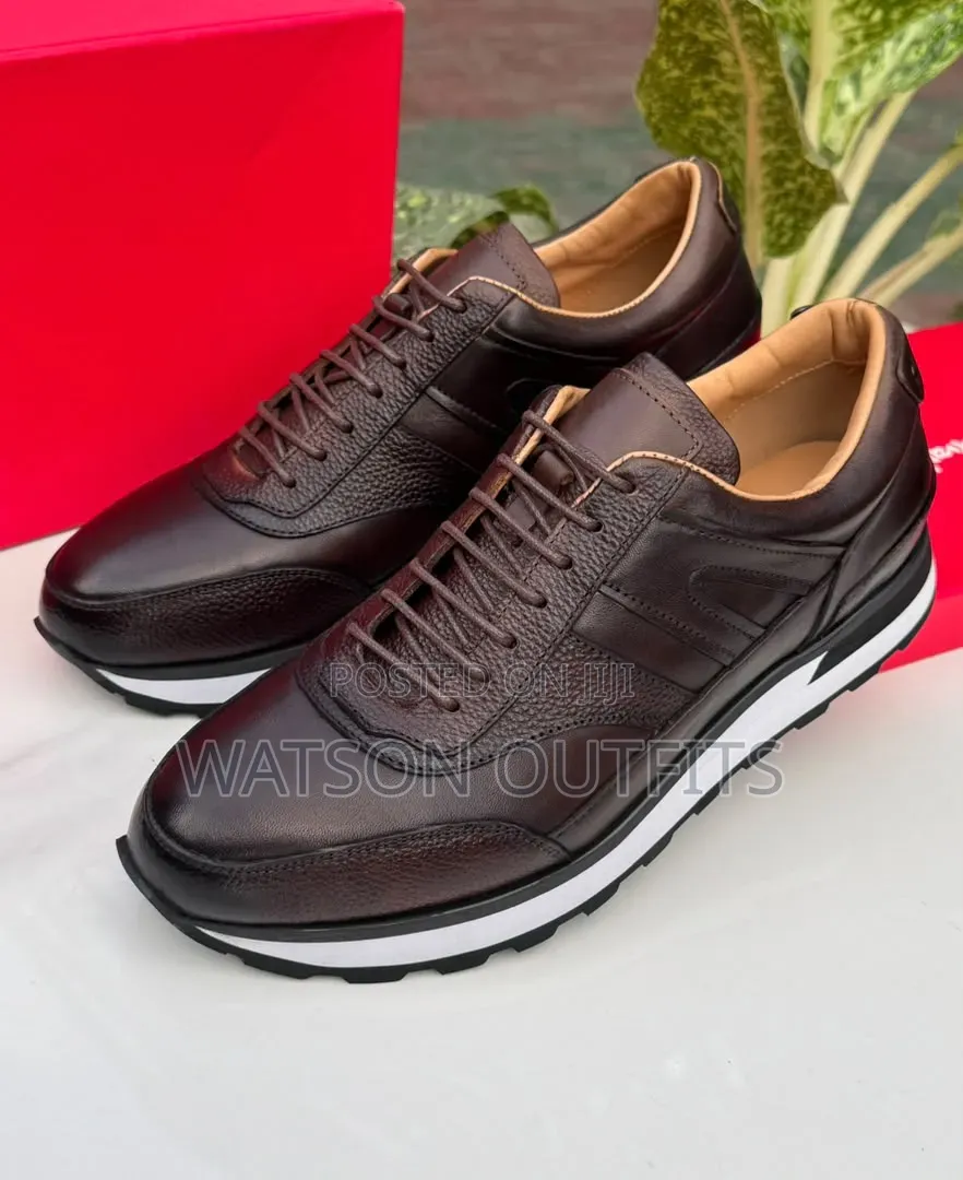 Men's Leather Sneakers Shoes in BEAUTIFUL Berluti Design