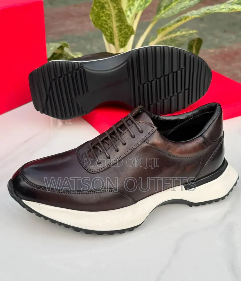 Men's Leather Sneakers Shoes in BEAUTIFUL Berluti Design
