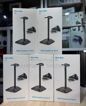 New Bee Z8 RGB Headphone Stand With Cable Management and LED Lighting