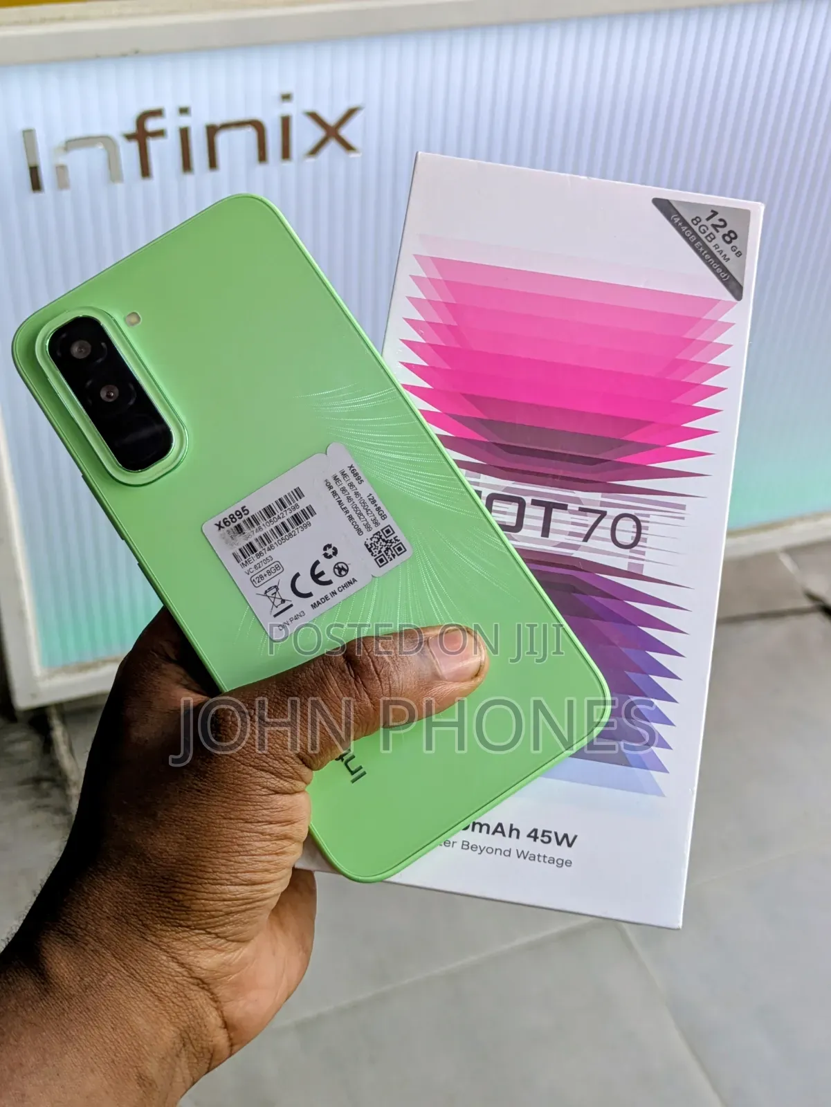 New Infinix Hot 70 128 GB Green