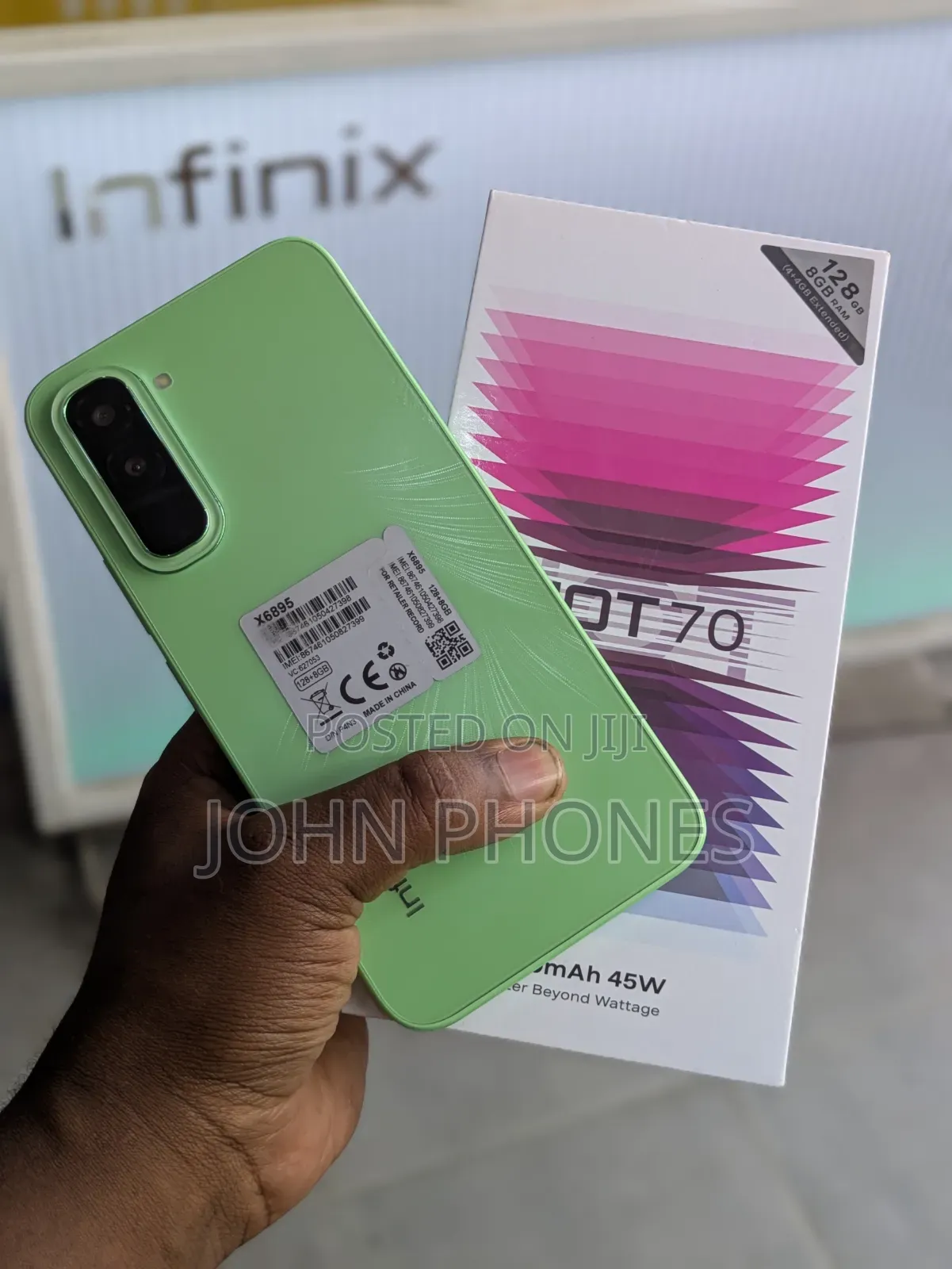 New Infinix Hot 70 128 GB Green
