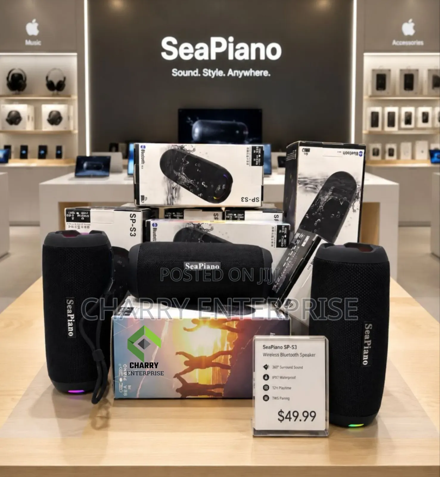 Sea Piano SP S3 Portable Bluetooth Speaker