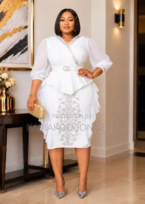 Sparkle Peplum Midi Dress