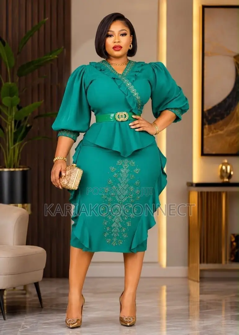 Sparkle Peplum Midi Dress