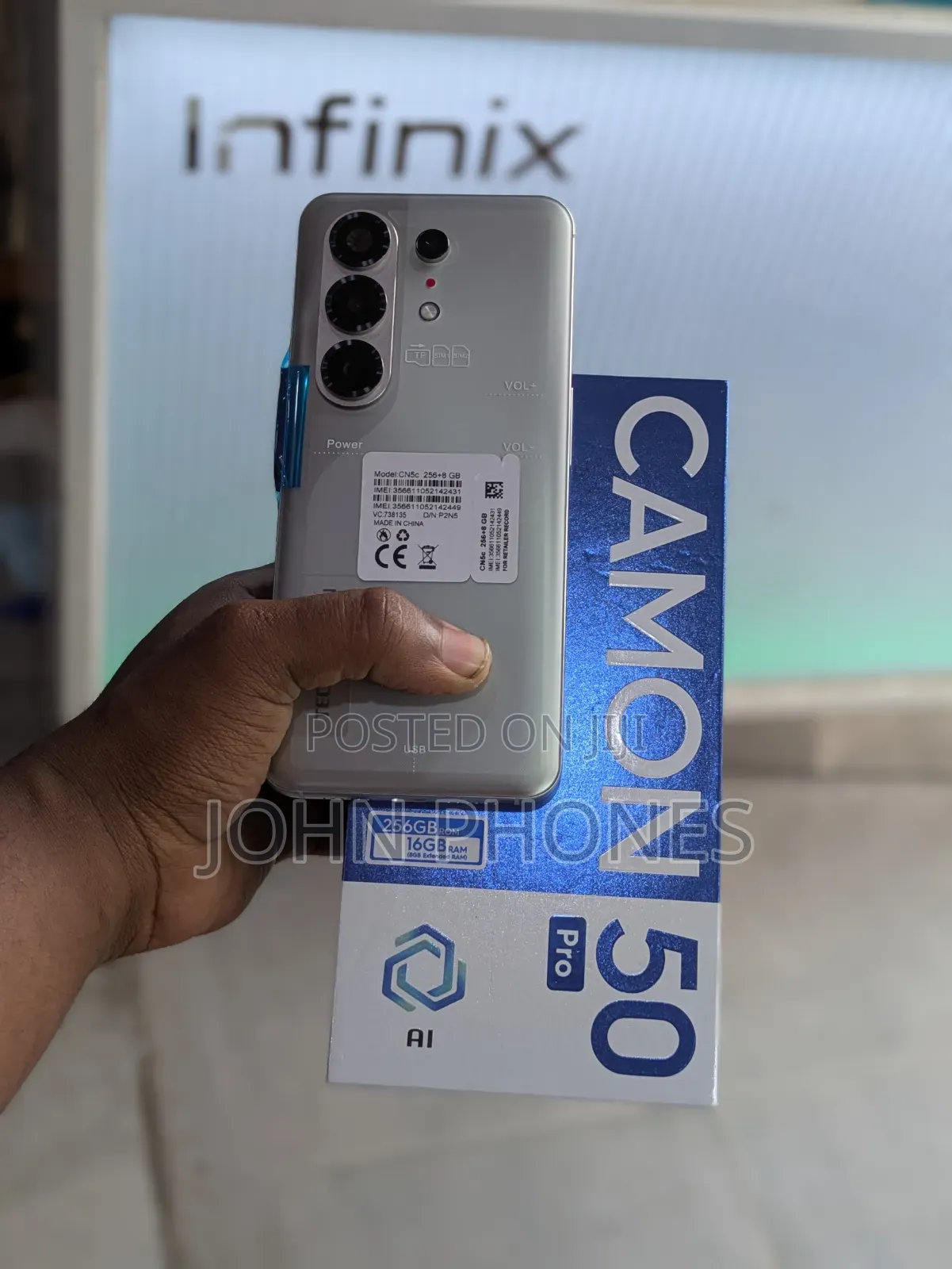 New Tecno Camon 50 Pro 256 GB Gray