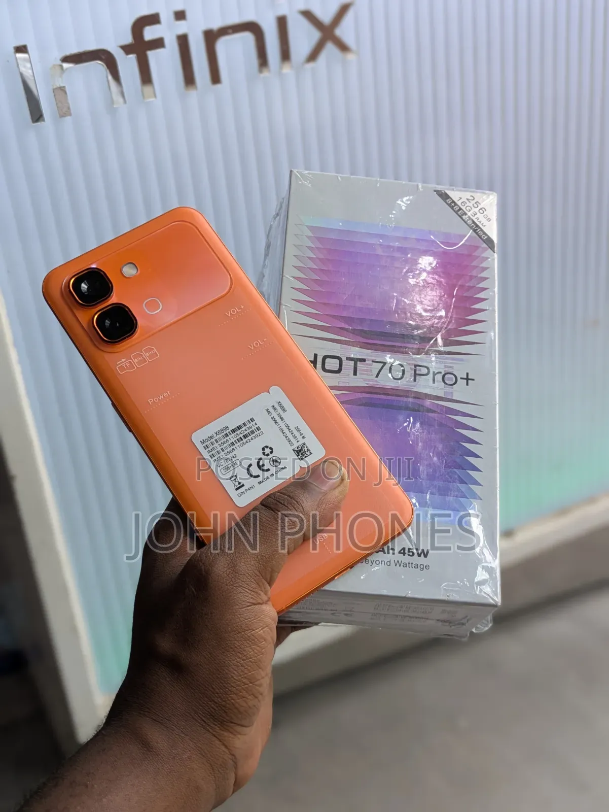 New Infinix Hot 70 Pro 5G+ 256 GB Orange