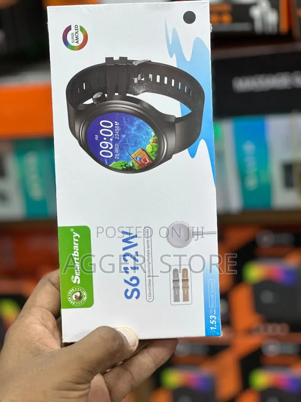 Smartbarry S612W Round-Screen Fitness Smartwatch