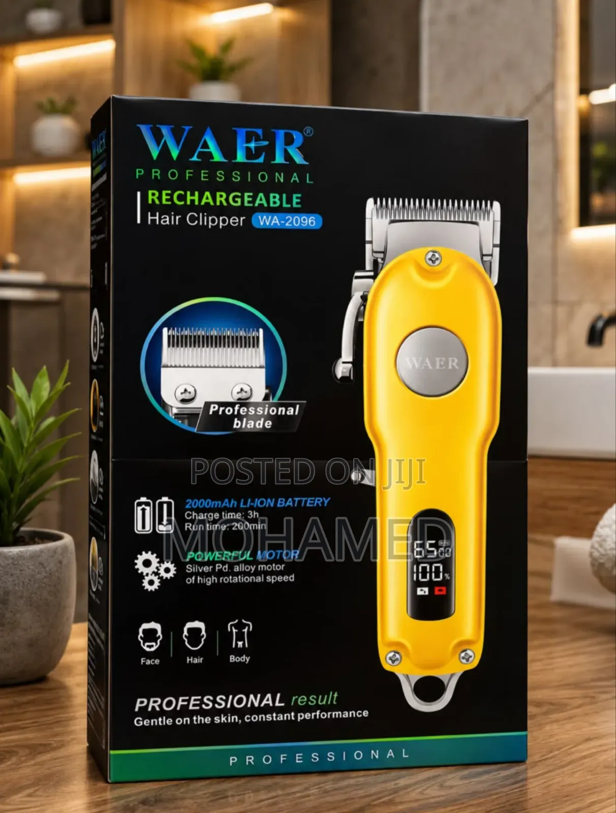  Waer Professional Hair Clipper 