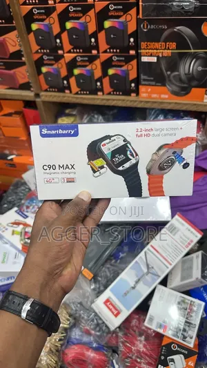 Smartbarry C90 Max, a 4g-Enabled Full Android Smartwatch(sim-Card)