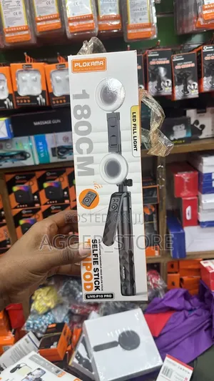 Plokama LiveP10 Pro 180cm Selfie-Stick and Tripod With Wireless Remote