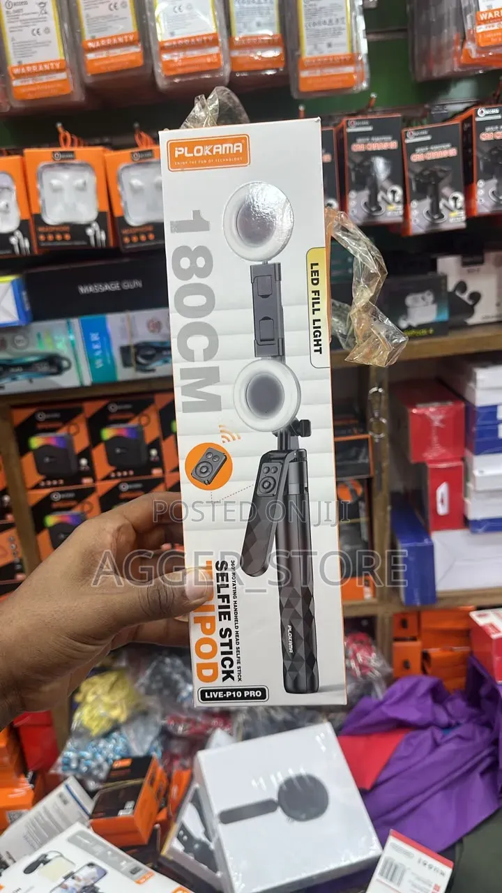 Plokama LiveP10 Pro 180cm Selfie-Stick and Tripod With Wireless Remote
