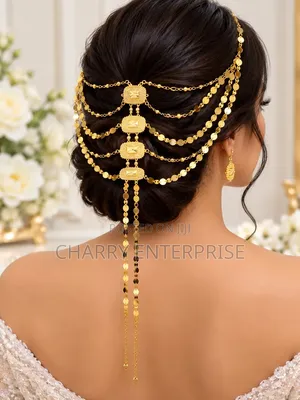 Luxury Bridal Headpiece TASSEL Hair Chain
