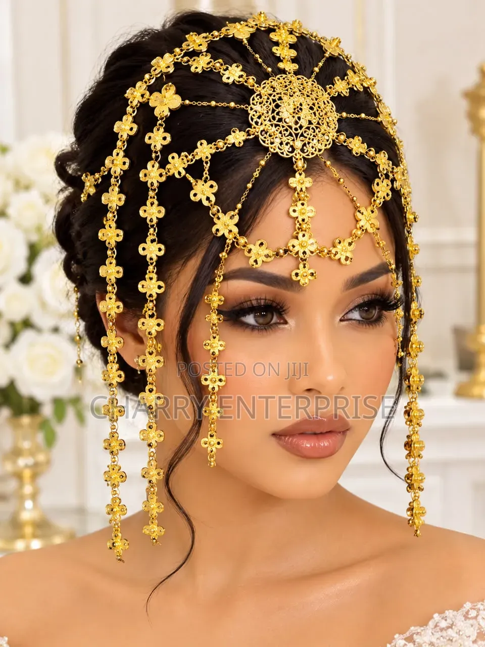 Luxury Bridal Headpiece TASSEL Hair Chain