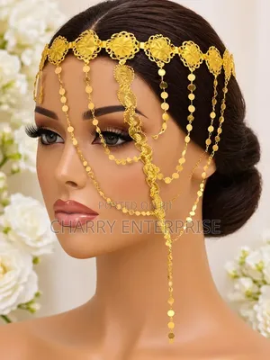 Luxury Bridal Headpiece TASSEL Hair Chain
