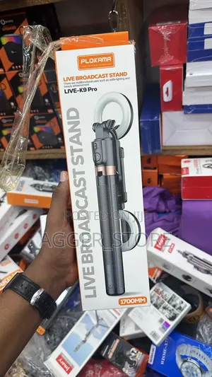 Plokama Live-K9 Pro Live Broadcast 1.7m Selfie Stick, Tripod