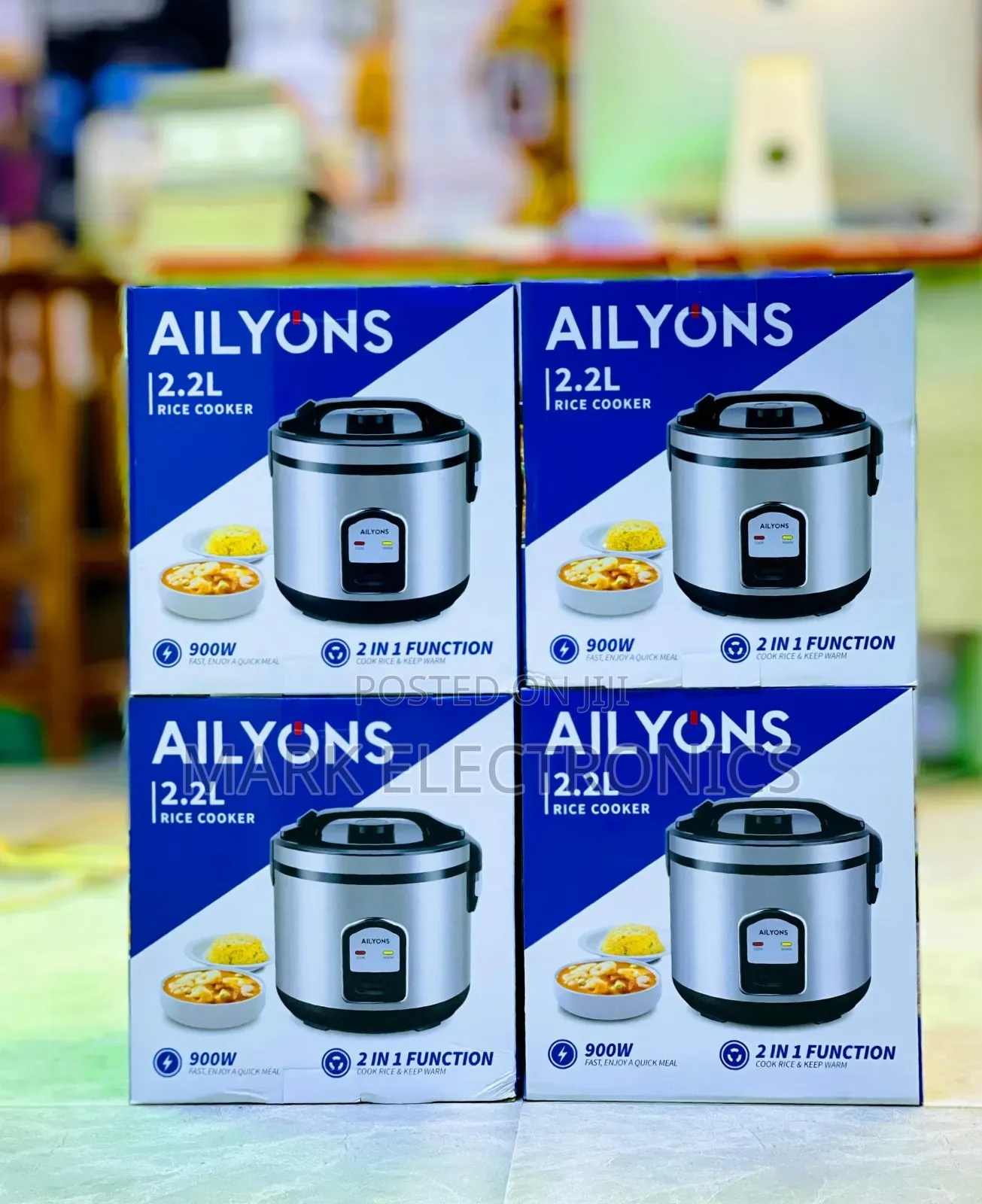 Ailyons Rice Cooker 2.2litres