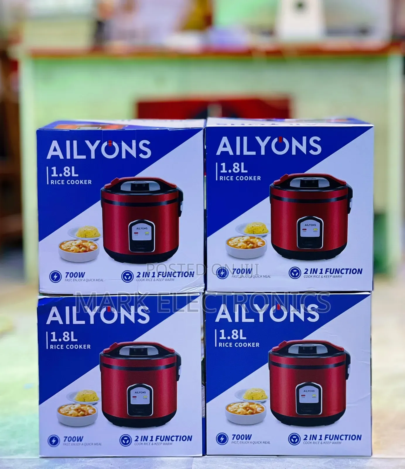 Aikyon Rice Cooker 1.8 Litres