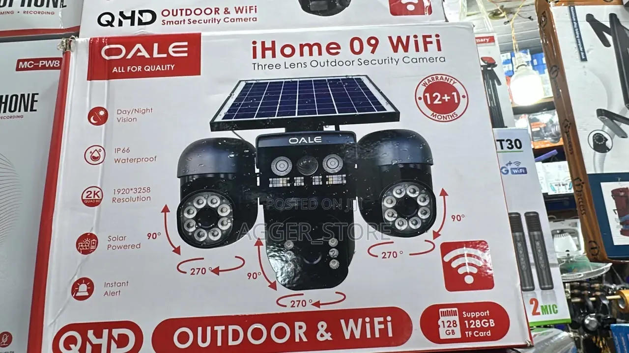 OALE iHome 09 WiFi Three-Lens Outdoor Security Camera