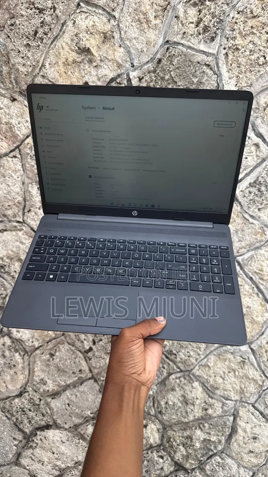 Laptop HP 250 G8 8GB Intel Core i7 SSD 256GB