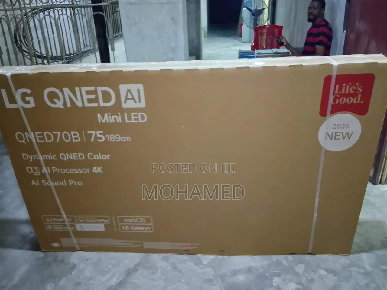  LG Smart TV 75” Qned70b – Model 2026 