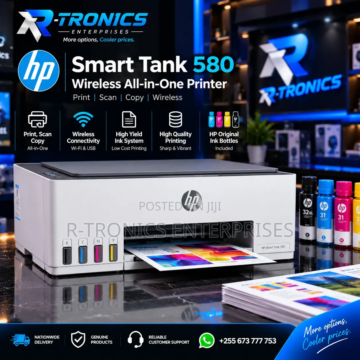HP Smart Tank 580 Wireless All-in-One Printer