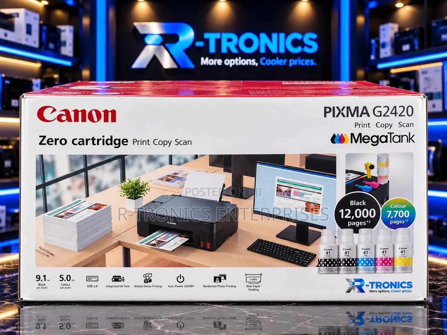 Canon PIXMA G2420 MegaTank Colour Ink-Tank All-in-One Printer