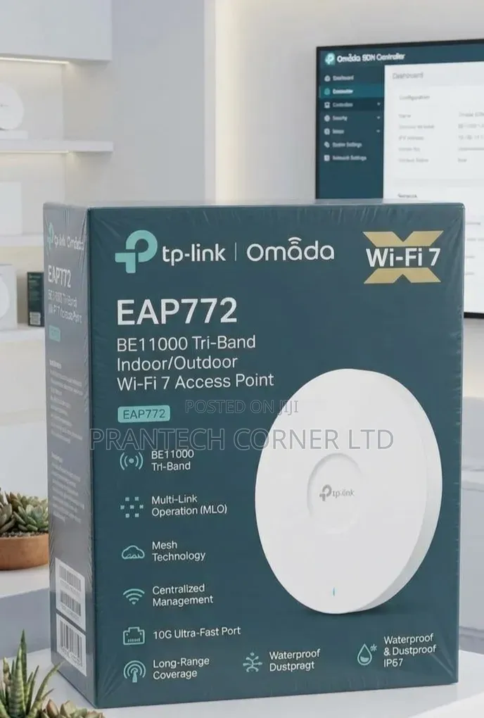 TP-Link Omada EAP772 BE9300 WiFi 7 Tri-Band Access Point