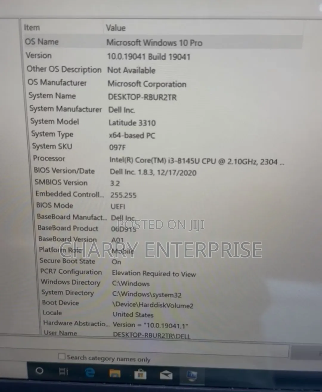 Laptop Dell Latitude 3310 8GB Intel Core i3 SSD 256GB