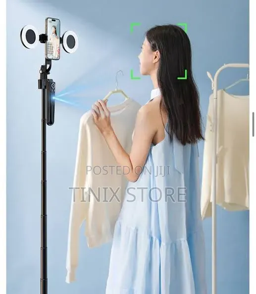 Ai Tracking Selfie Stick With Lights