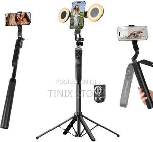 Ai Tracking Selfie Stick With Lights