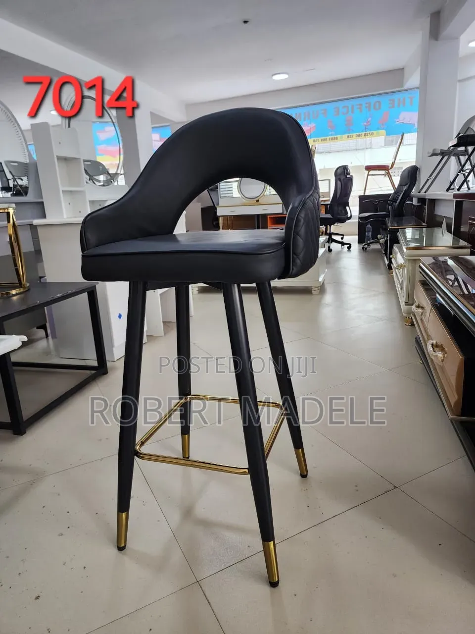 Black Bar Chair