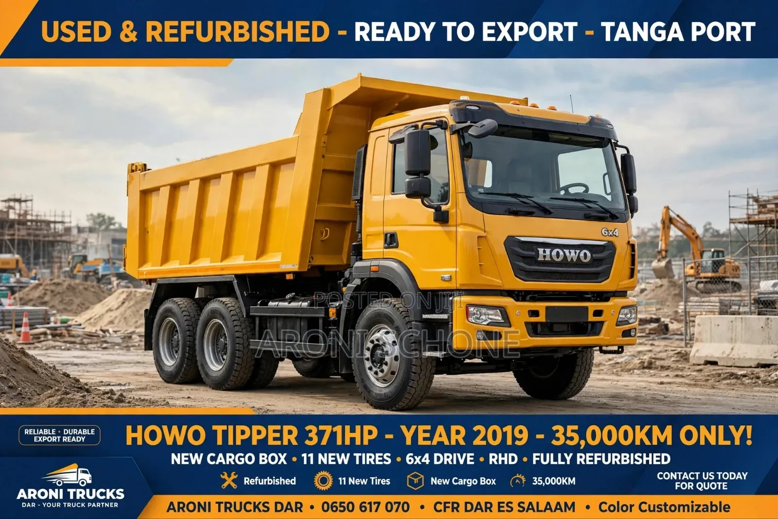 HOWO 371 Tipper 2019 - 30T - Mwanza