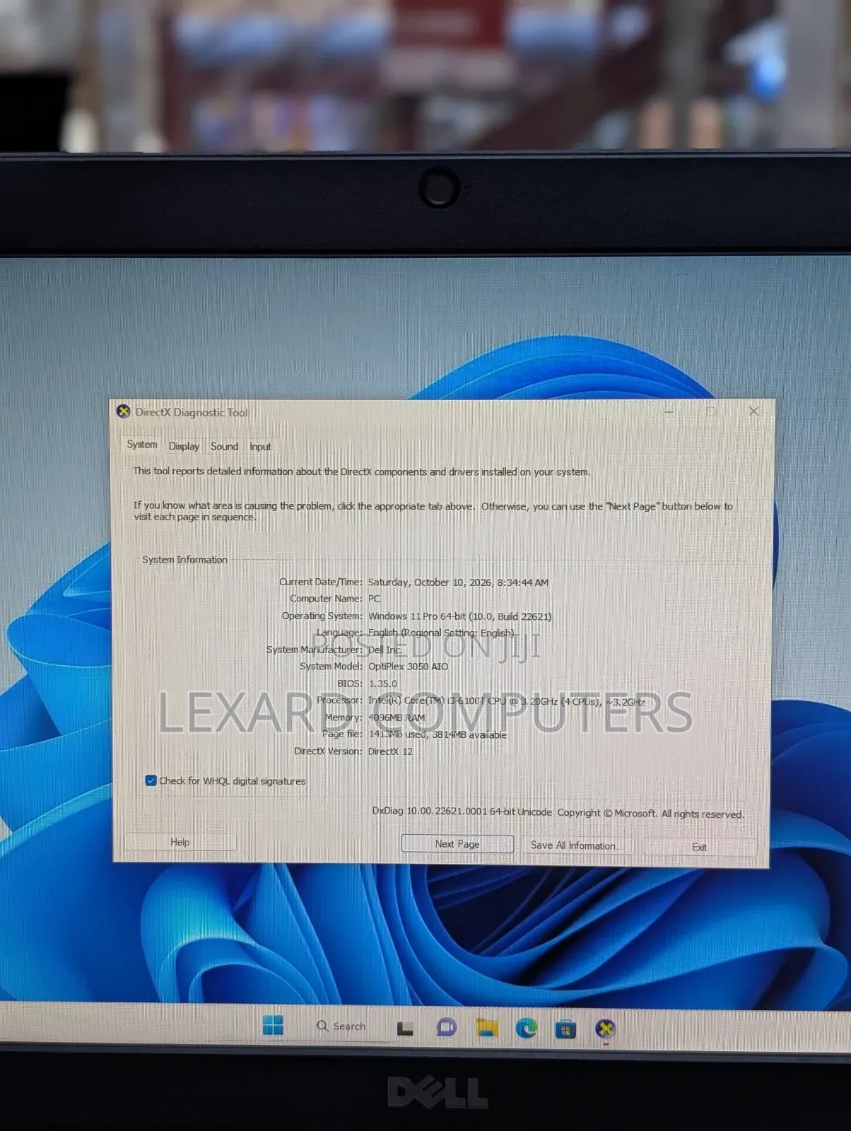 Desktop Computer Dell OptiPlex 3050 4GB Intel Core i3 SSD 128GB