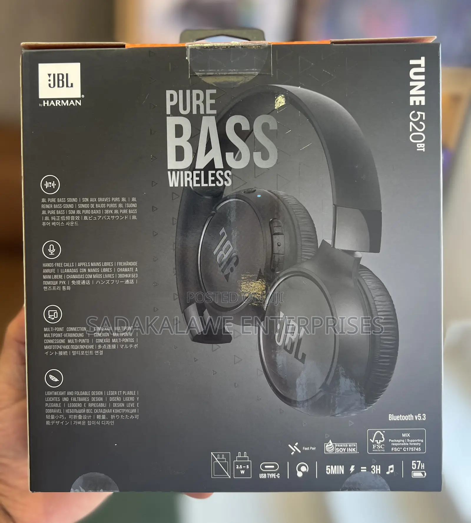 JBL Tune 520BT Wireless Headphone