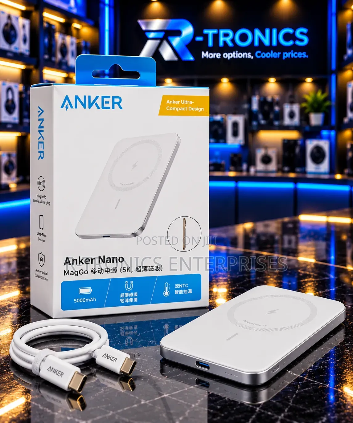 Anker Nano MagGo Slim 5,000mAh Magnetic Wireless Power Bank
