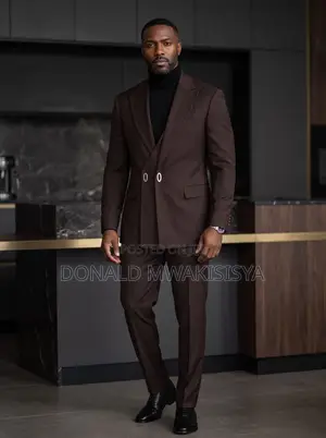 Oval Button Double Breasted Suit - Luxury Edition