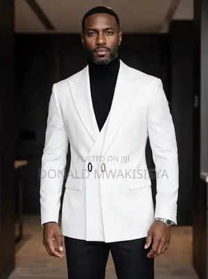 Oval Button Double Breasted Suit - Luxury Edition