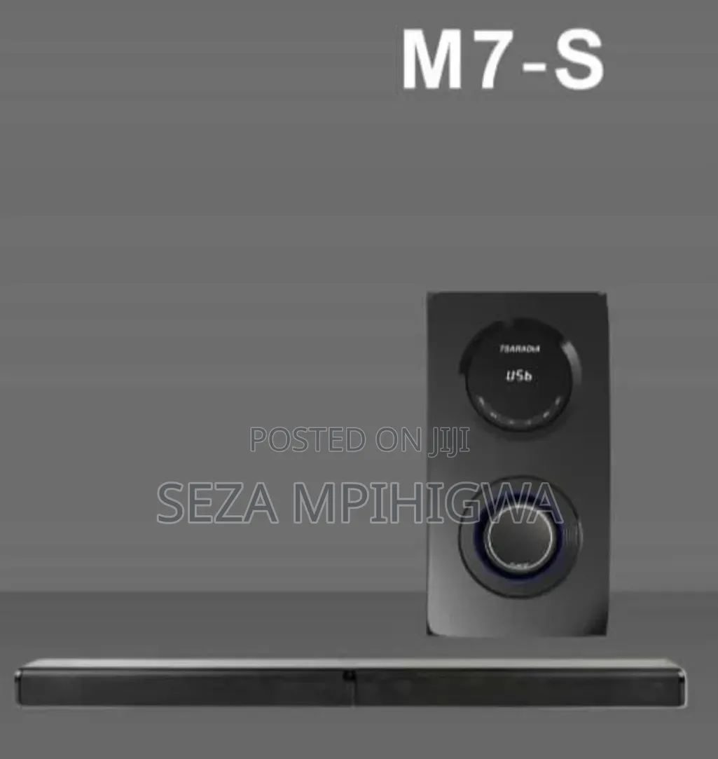 ​m7-S Soundbar With Subwoofer System - Bass Nzito & Crystal Clear