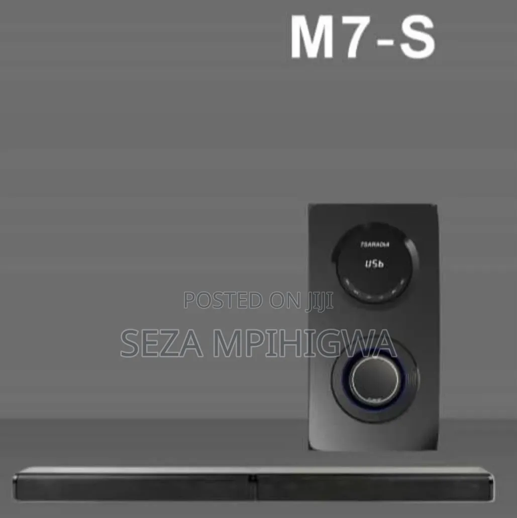 ​m7-S Soundbar With Subwoofer System - Bass Nzito & Crystal Clear