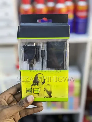 HDMI to VGA Adapter With Audio Cable (1080P Full HD)