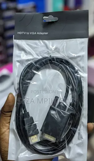 HDTV to VGA Cable Adapter (HDMI Male to VGA Male Cable)