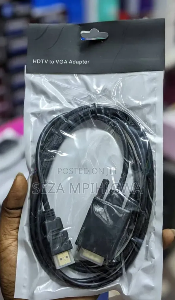 HDTV to VGA Cable Adapter (HDMI Male to VGA Male Cable)