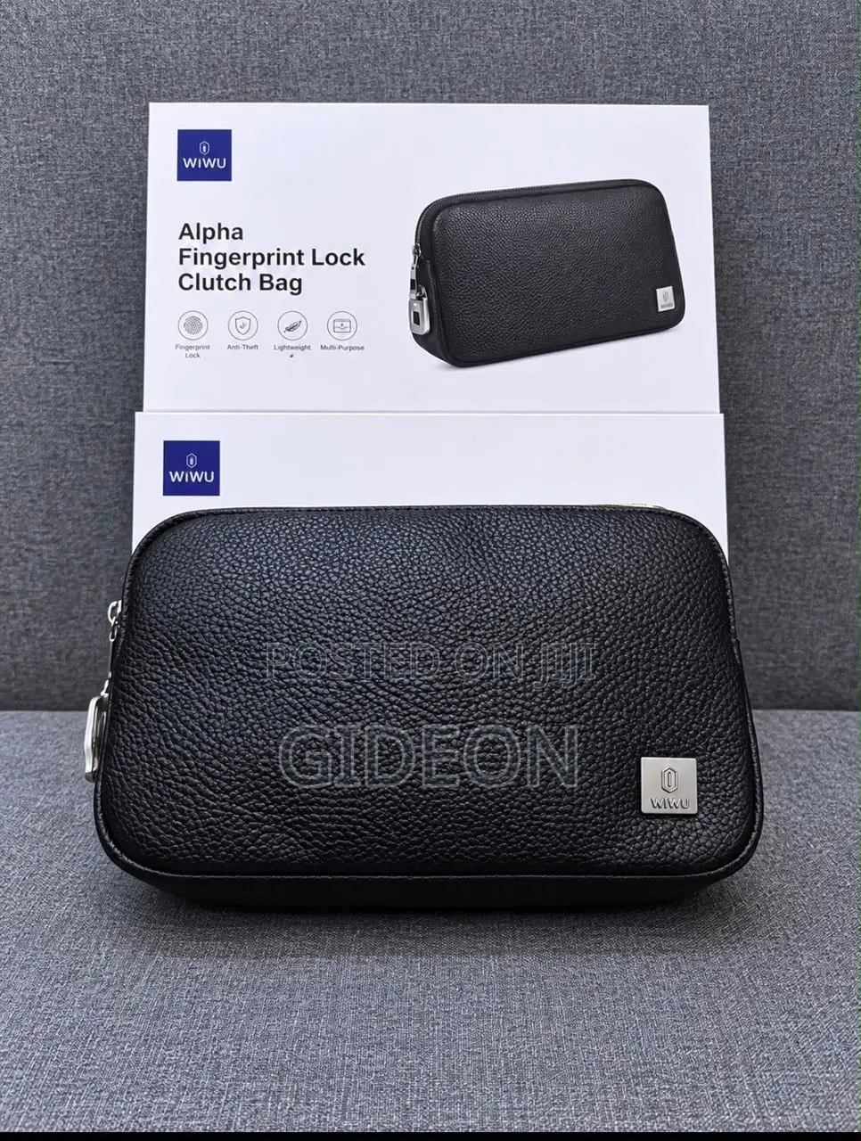 Wiwu Alpha Fingerprint Lock Clutch Bag