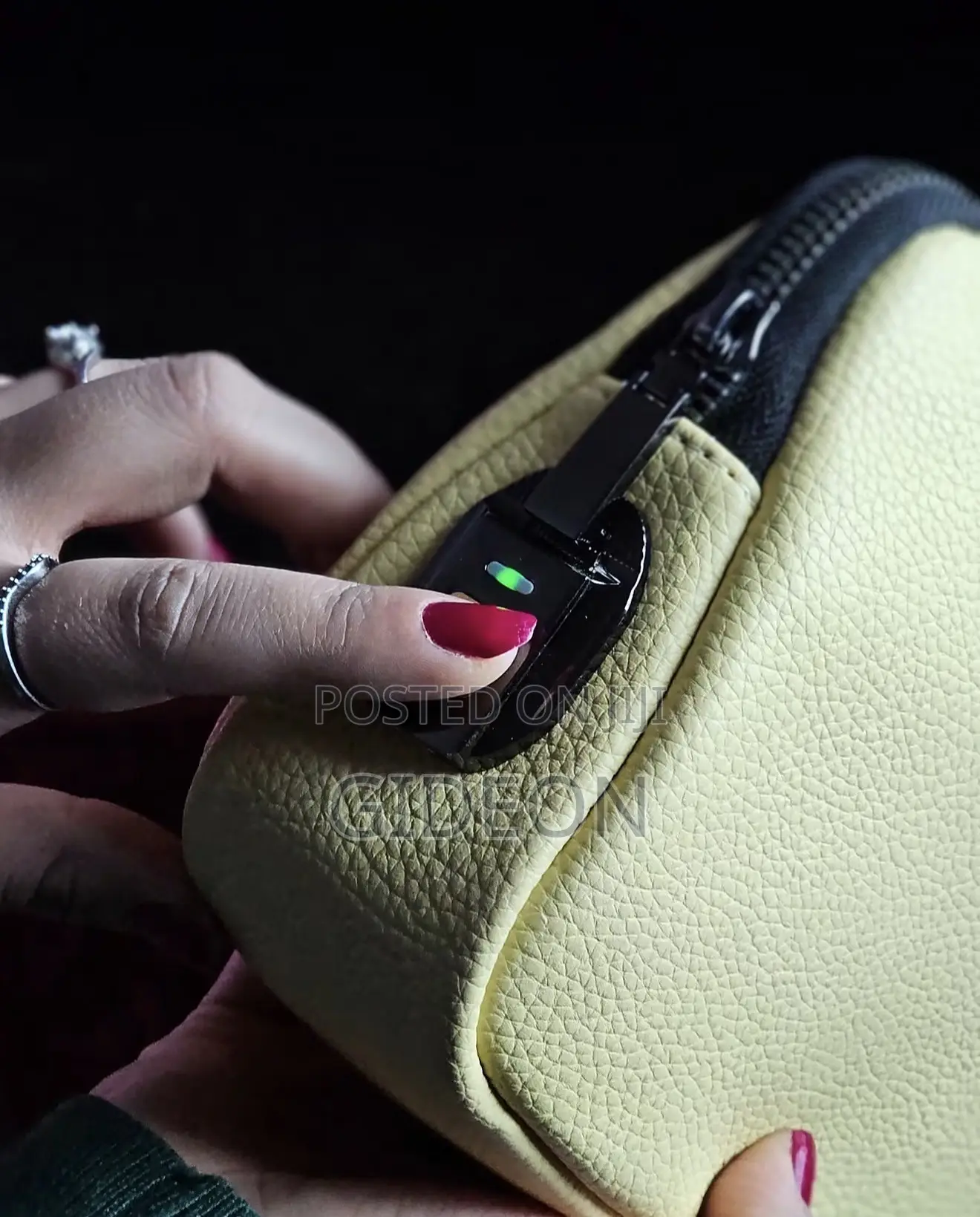 Wiwu Alpha Fingerprint Lock Clutch Bag
