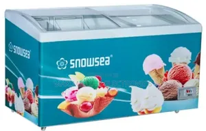 Snowsea SN47Y 470L Curved Glass Showcase Freezer