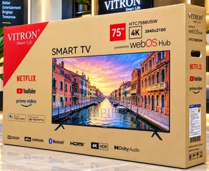 Vitron 75 Inch 4K UHD Smart TV – webOS Hub (Model: HTC7588USW)