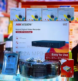 Full Set Hikvision Smart Hybrid CCTV Camera Kit (Channels 4)